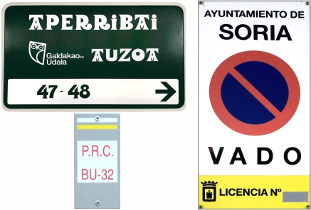 PLACAS DE CALLE Y VADO