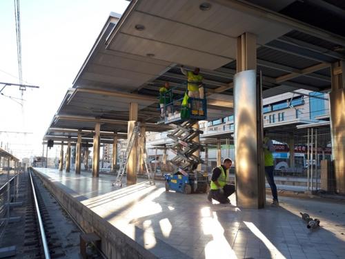 recrecido andenes estacion norte valencia villar obra civil