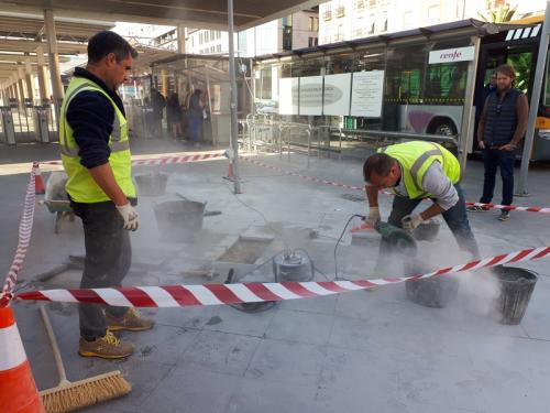 recrecido andenes estacion norte valencia villar obra civil