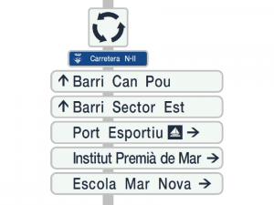 Nueva señalización de orientación para el Ajuntament de Premià de Mar