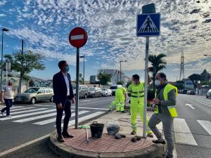 grupo villar señal peatones LED solar 